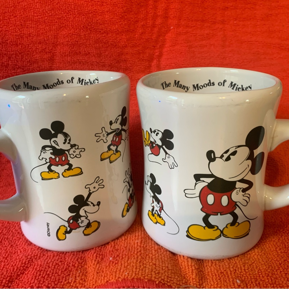 Vintage Disney Mickey Coffee Mugs